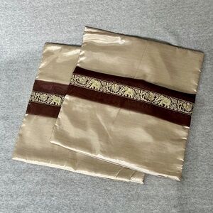 2 Indian Silk Cushion Covers: BRAND NEW